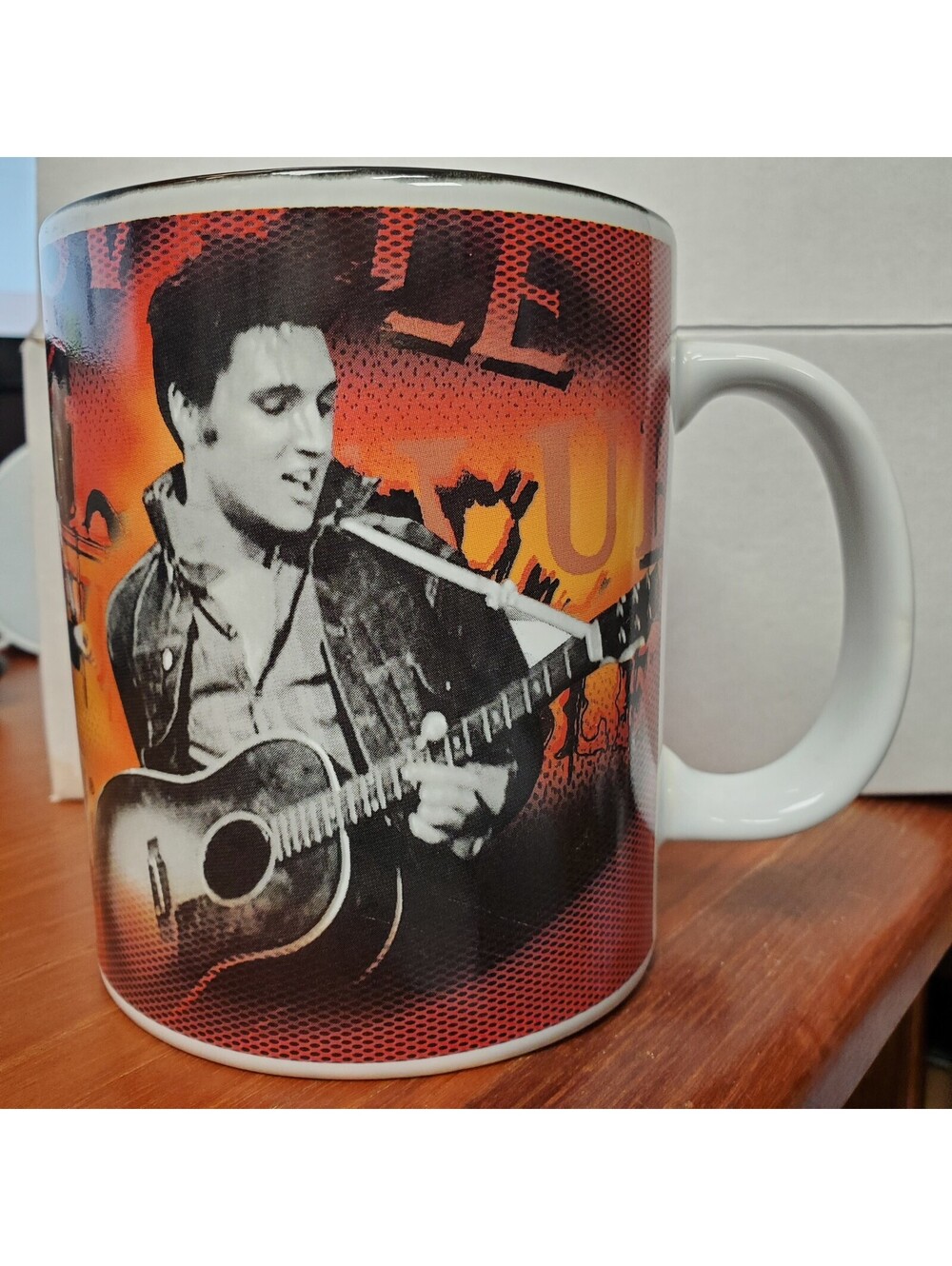 Elvis Presley Ceramic Coffee Mug with Vintage Music Icon Design